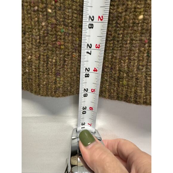 J. Jill 100% Wool Women Brown Heavy Ribbed Knit 3 Button Cardigan - Picture 6 of 7